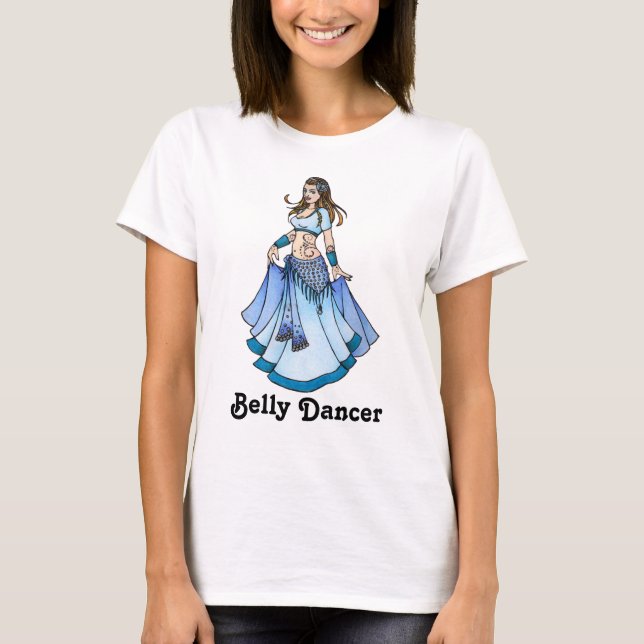Camiseta Sarah Blue Bellydancer (Anverso)