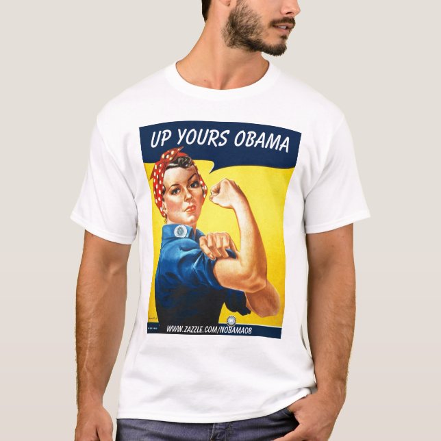 Camiseta Sarah el remachador, encima el suyo Obama, (Anverso)