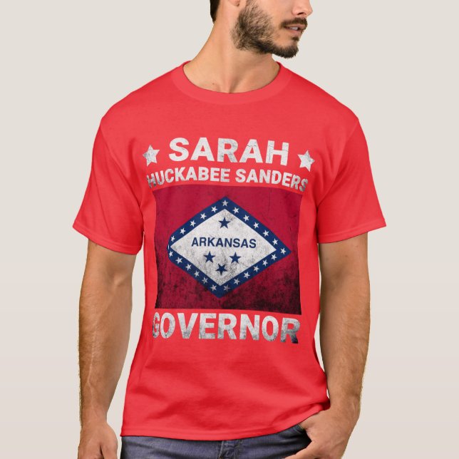Camiseta Sarah Huckabee Sanders For Governor Arkansas Flag  (Anverso)