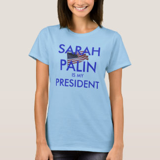 Camiseta Sarah Palin es mi presidente