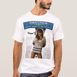 Camiseta Sarah Palin - mamá del hockey que quisiera a la