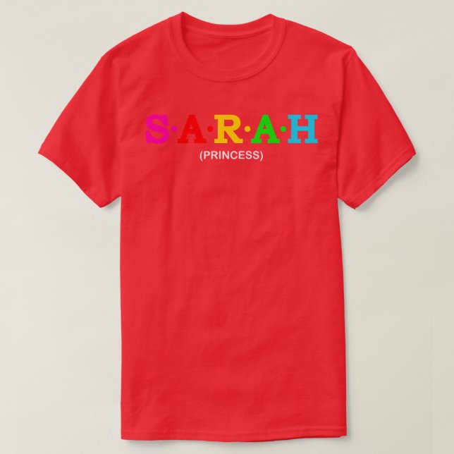 Camiseta Sarah Princess (Diseño del anverso)