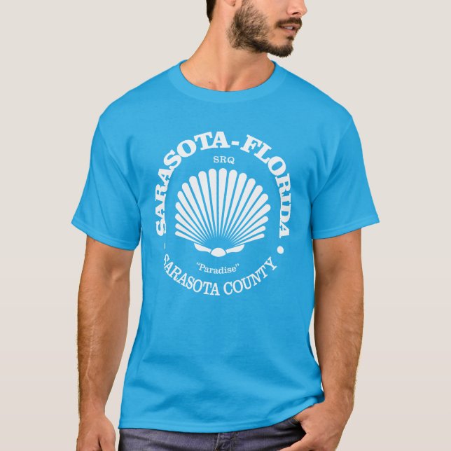 Camiseta Sarasota Fl (conchas marinas) (Anverso)