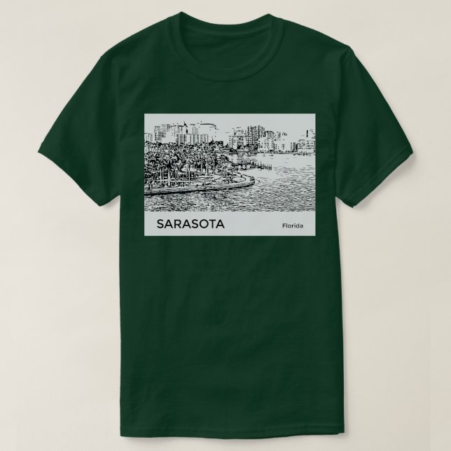 Camiseta Sarasota Florida TShirt (Diseño del anverso)