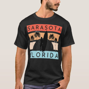 Camiseta Sarasota Florida Vacaciones de Verano para el Surf