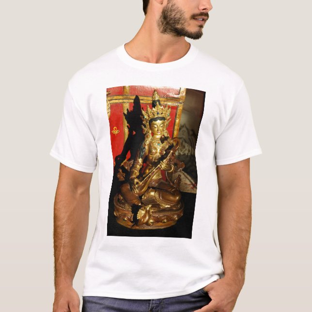 Camiseta Saraswati, diosa de la música y de la poesía (Anverso)