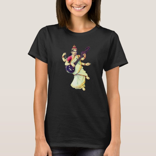 Camiseta Saraswati, diosa hindú (Anverso)