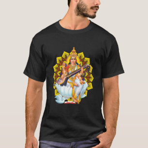 Camiseta Saraswati Geometría Sagrada Tercer Ojo Isha Hindú