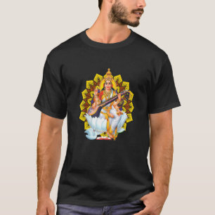 Camiseta Saraswati Geometría Sagrada Tercer Ojo Isha Hindú
