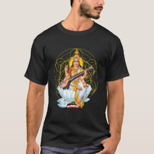 Camiseta Saraswati Sagrada Geometría Tercer Ojo Isha Hindu
