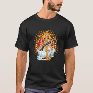 Camiseta Saraswati Sagrada Geometría Tercer Ojo Isha Hindu 