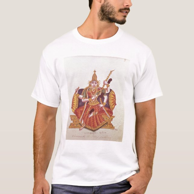 Camiseta Saratheswathee, diosa hindú del aprendizaje (Anverso)