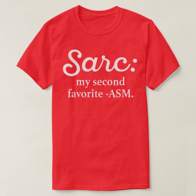 Camiseta Sarc Mi segundo Funny Favorito de ASM  (Diseño del anverso)
