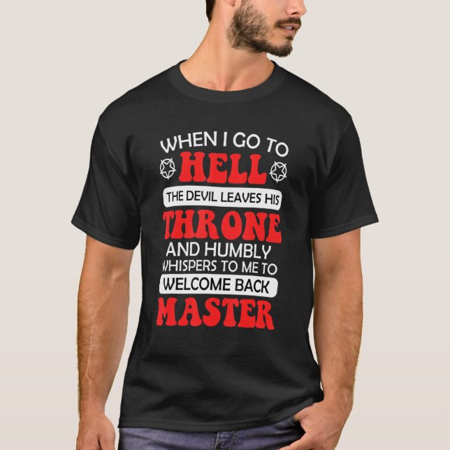 Camiseta Sarcasm Devil Joke Satan Antichrist Evil Common (Anverso)