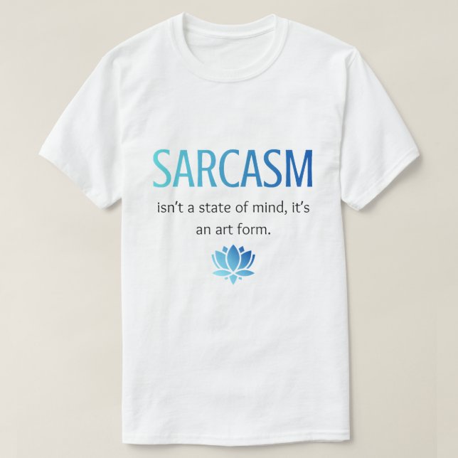 Camiseta Sarcasmo (Diseño del anverso)