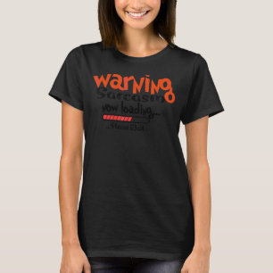 Camiseta Sarcasmo de advertencia de humor sarcástico que ah