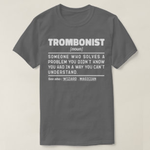 Camiseta Sarcasmo de trombonista de definición moderna
