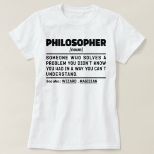 Camiseta Sarcasmo del filósofo Noun Metaphysics Thinker
