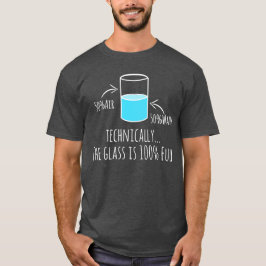 Camiseta Sarcasmo del vidrio de agua del profesor de