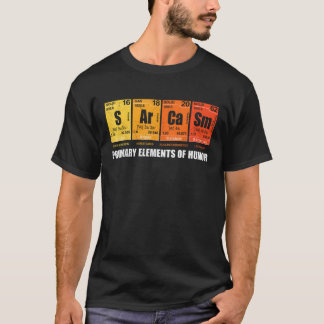 Camiseta Sarcasmo Elementos Del Humor Tabla Periódica Gráfi
