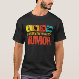 Camiseta Sarcasmo Elementos primarios del humor
