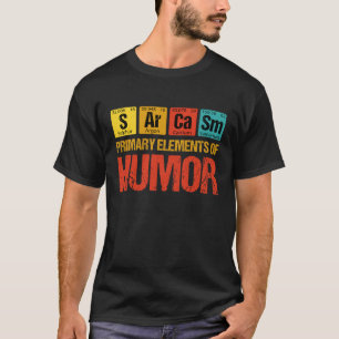 Camiseta Sarcasmo Elementos primarios del humor