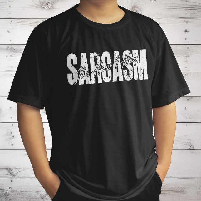 Camiseta Sarcasmo Es cómo abrazo - Divertido Sarcástico Vin (Subido por el creador)