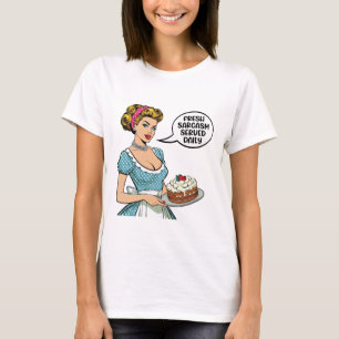 Camiseta Sarcasmo Fresco Servido Diariamente – Chica Sarcás