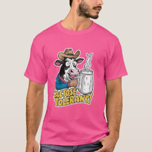 Camiseta Sarcasmo gracioso tolerante a la lactosa diciendo 