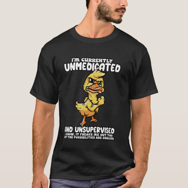 Camiseta Sarcasmo sarcástico actualmente sin supervisión (Anverso)