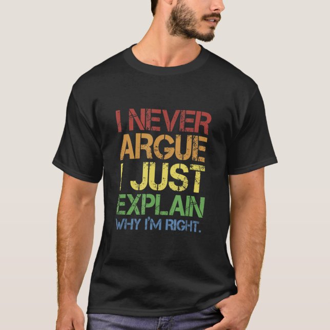 Camiseta Sarcasmo sarcástico que nunca discuto, sólo explic (Anverso)