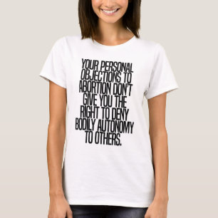 Camiseta Sarcast sobre derechos de feminismo por autonomía