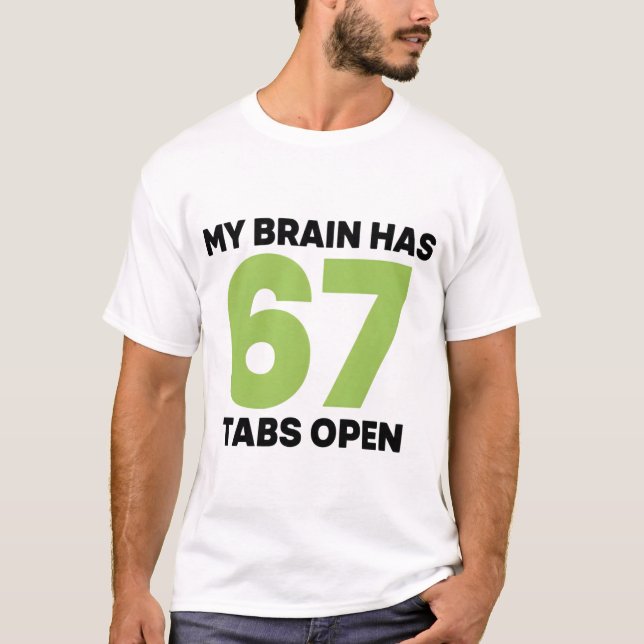 Camiseta Sarcastic Busy Mind Saying Multitasking Chaos  (Anverso)