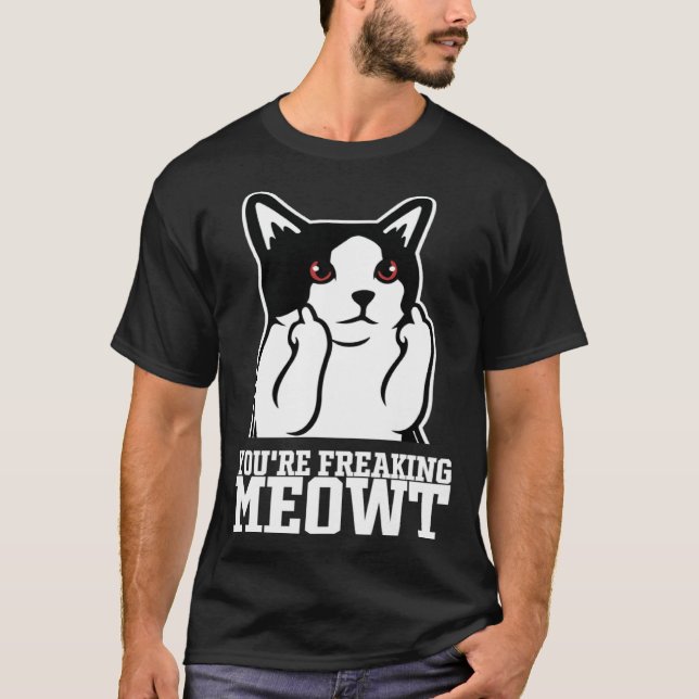 Camiseta Sarcastic Cat Dark Cat Humor Cat Humor (Anverso)