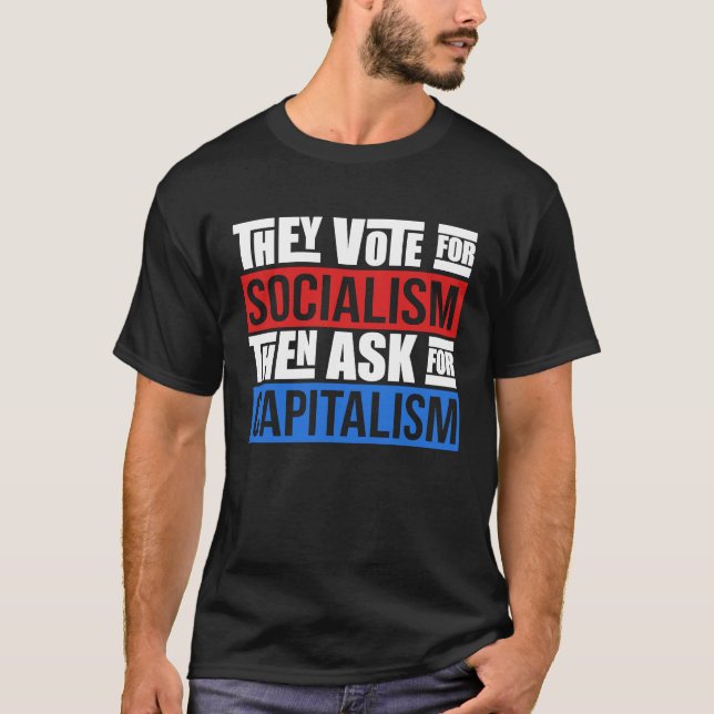 Camiseta Sarcastic Facts Of Capitalism Artwork (Anverso)