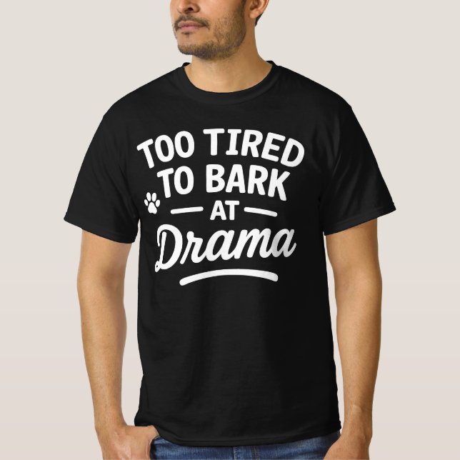 Camiseta Sarcastic Lazy Dog Chill Mood Art (Anverso)