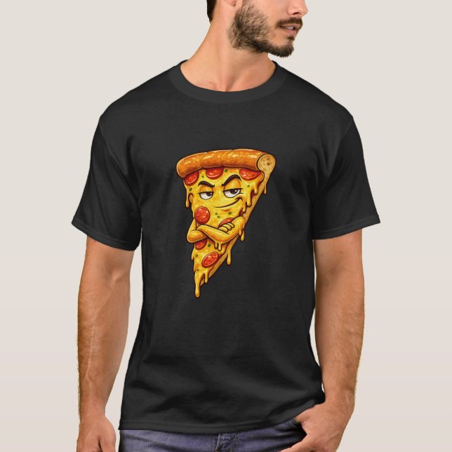Camiseta Sarcastic Pizza Slice Graphic T-Shirt (Anverso)