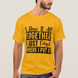 Camiseta Sarcástica de oro