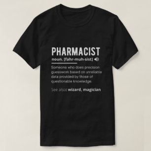 Camiseta sarcástica definición de farmacia divertida
