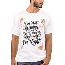 Camiseta sarcástica graciosa - No estoy discutiend
