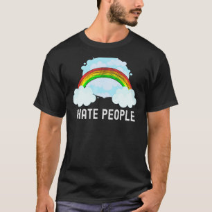 Camiseta Sarcástico arcoiris detesto a la gente