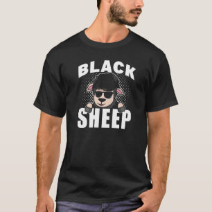 Camiseta Sarcástico de ovejas negras dice humor negro