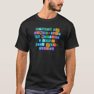 Camiseta Sarcástico Diciendo Divertido Cancelar Mi Suscripc