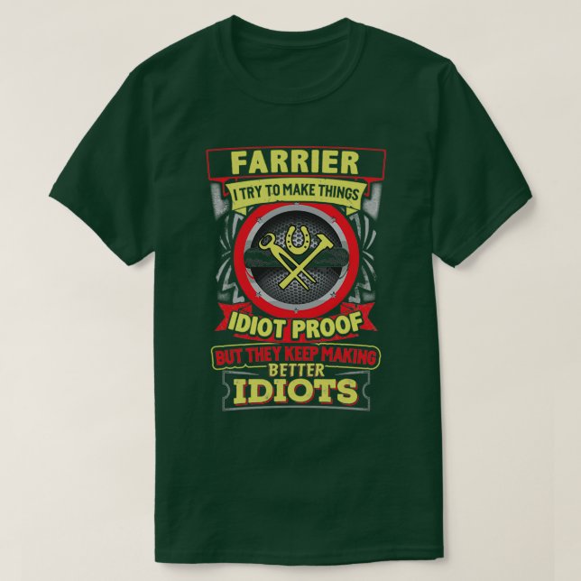 Camiseta Sarcástico Farrier T (Diseño del anverso)