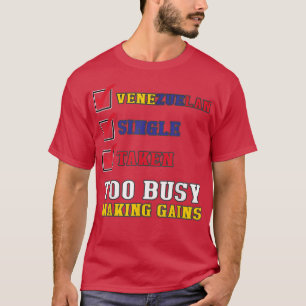 Camiseta Sarcástico gimnasio venezolano divertido Bandera d