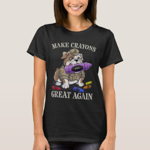 Camiseta Sarcástico Hacer Grandes Crayones Oficial Familia