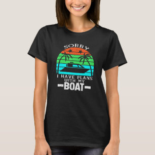 Camiseta sarcástico lamento no poder tener planes con mi ba