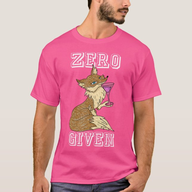Camiseta Sarcástico Pun Zero Fox (Anverso)