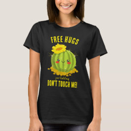 Camiseta Sarcásticos abrazos libres humor de Cute Cactus