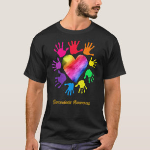 Camiseta Sarcoidosis Conciencia Manos Sarcoidosis
